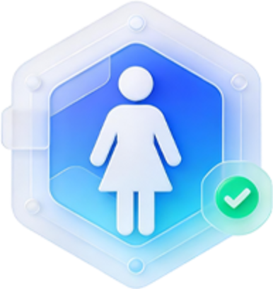 女性遗传风险图标