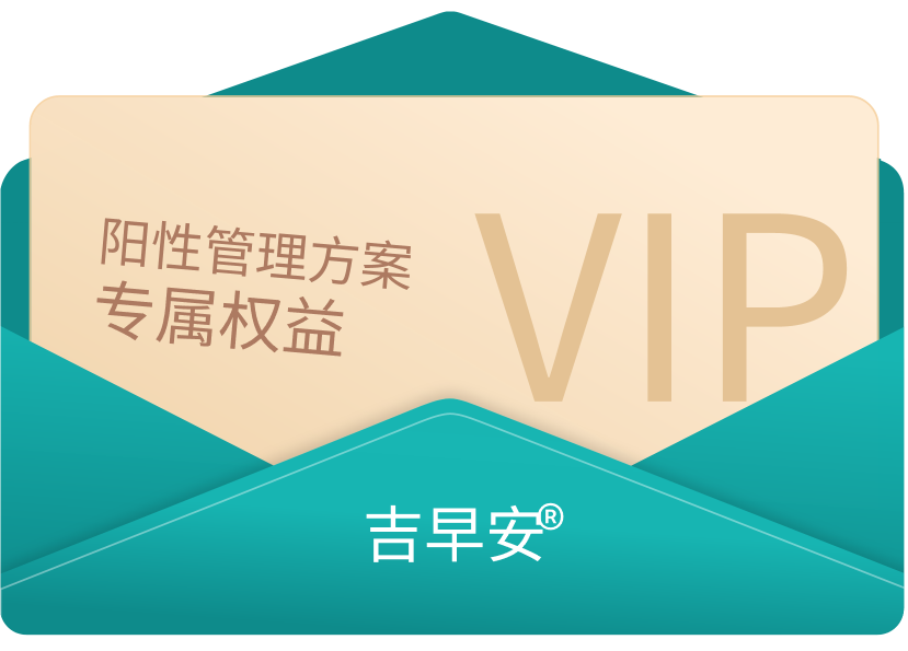 吉早安阳性管理权益卡片