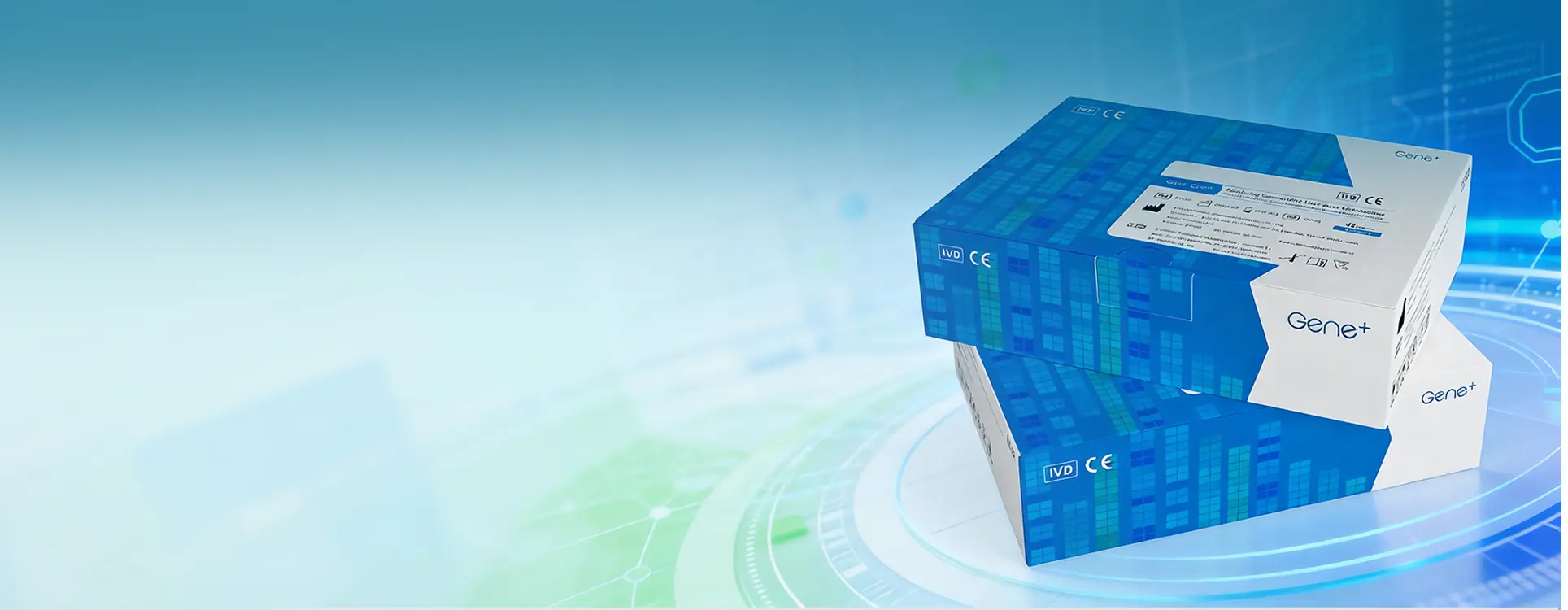 Jizhian product packaging with DNA-chain testing scene